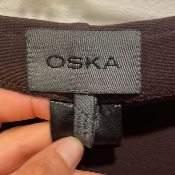 OSKA woman brown eleastic waist slacks - Picture 7 of 12